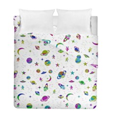 Space pattern Duvet Cover Double Side (Full/ Double Size)