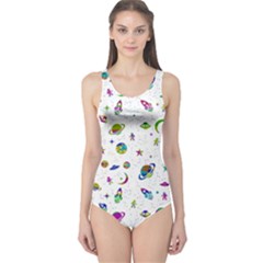 Space pattern One Piece Swimsuit