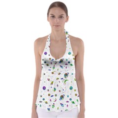 Space pattern Babydoll Tankini Top