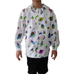 Space pattern Hooded Wind Breaker (Kids)