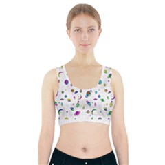 Space pattern Sports Bra With Pocket