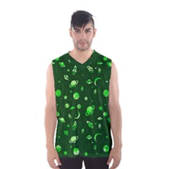 Space Pattern Men s Basketball Tank Top by ValentinaDesign