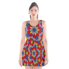 Penrose Tiling Scoop Neck Skater Dress