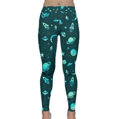 Space Pattern Classic Yoga Leggings by ValentinaDesign