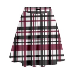 Plaid Pattern High Waist Skirt by ValentinaDesign