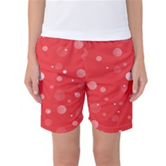 Decorative Dots Pattern Women s Basketball Shorts by ValentinaDesign