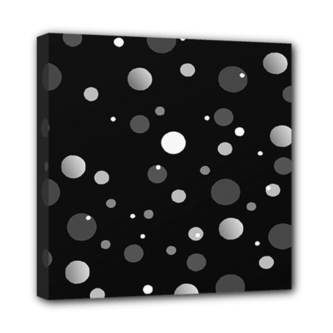 Decorative Dots Pattern Mini Canvas 8  X 8 