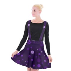 Decorative Dots Pattern Suspender Skater Skirt by ValentinaDesign