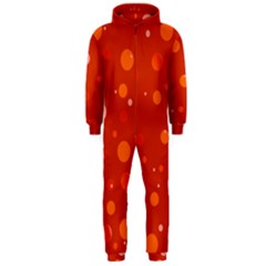 Decorative Dots Pattern Hooded Jumpsuit (men)  by ValentinaDesign