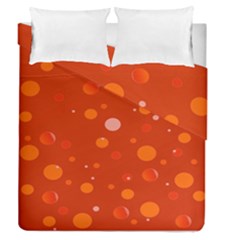 Decorative Dots Pattern Duvet Cover Double Side (queen Size) by ValentinaDesign