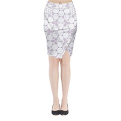 Density Multi Dimensional Gravity Analogy Fractal Circles Midi Wrap Pencil Skirt