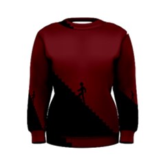 Walking Stairs Steps Person Step Women s Sweatshirt