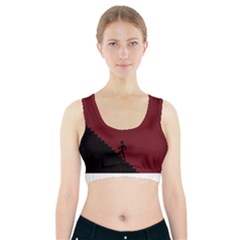 Walking Stairs Steps Person Step Sports Bra With Pocket