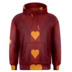 Heart Red Yellow Love Card Design Men s Pullover Hoodie