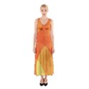 Abstract Orange Yellow Red Color Sleeveless Maxi Dress View1