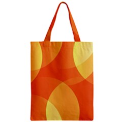 Abstract Orange Yellow Red Color Zipper Classic Tote Bag