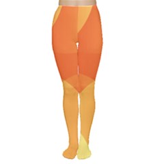 Abstract Orange Yellow Red Color Women s Tights by Nexatart