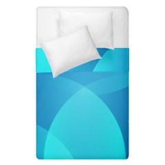 Abstract Blue Wallpaper Wave Duvet Cover Double Side (single Size) by Nexatart