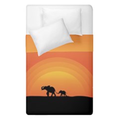 Elephant Baby Elephant Wildlife Duvet Cover Double Side (Single Size)