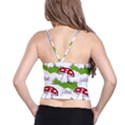 Mushroom Luck Fly Agaric Lucky Guy Spaghetti Strap Bra Top View2