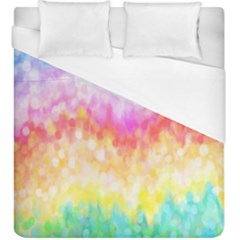 Rainbow Pontilism Background Duvet Cover (king Size)