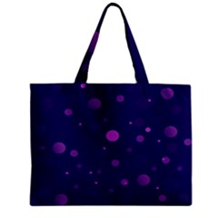 Decorative Dots Pattern Zipper Mini Tote Bag by ValentinaDesign