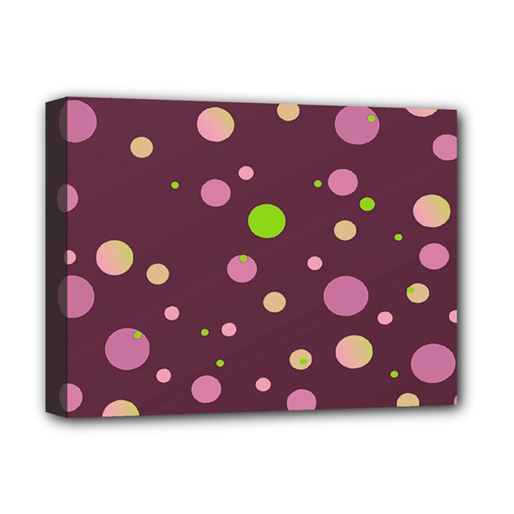 Decorative dots pattern Deluxe Canvas 16  x 12  