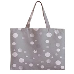 Decorative Dots Pattern Zipper Mini Tote Bag by ValentinaDesign