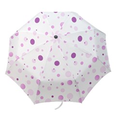 Decorative Dots Pattern Folding Umbrellas by ValentinaDesign