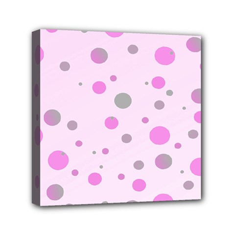 Decorative Dots Pattern Mini Canvas 6  X 6  by ValentinaDesign