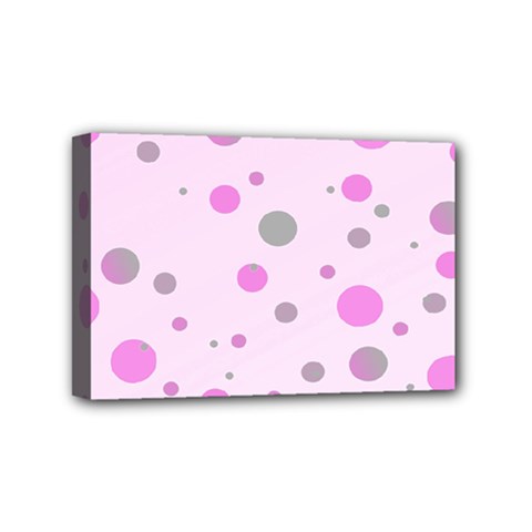 Decorative Dots Pattern Mini Canvas 6  X 4  by ValentinaDesign