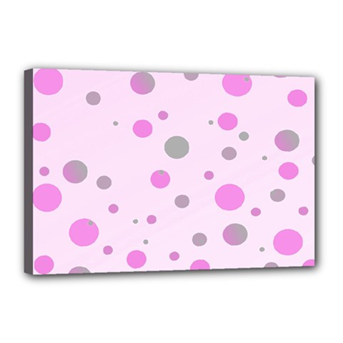 Decorative Dots Pattern Canvas 18  X 12  by ValentinaDesign