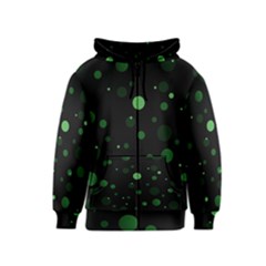 Decorative dots pattern Kids  Zipper Hoodie