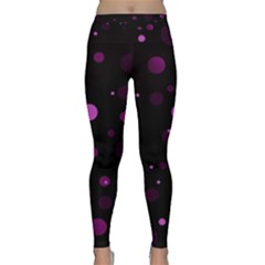 Decorative Dots Pattern Classic Yoga Leggings by ValentinaDesign