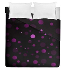 Decorative Dots Pattern Duvet Cover Double Side (queen Size) by ValentinaDesign