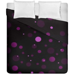 Decorative Dots Pattern Duvet Cover Double Side (california King Size) by ValentinaDesign