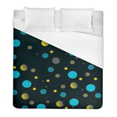 Decorative Dots Pattern Duvet Cover (full/ Double Size) by ValentinaDesign
