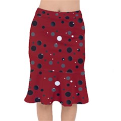 Decorative Dots Pattern Mermaid Skirt by ValentinaDesign