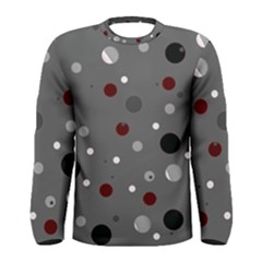 Decorative Dots Pattern Men s Long Sleeve Tee by ValentinaDesign