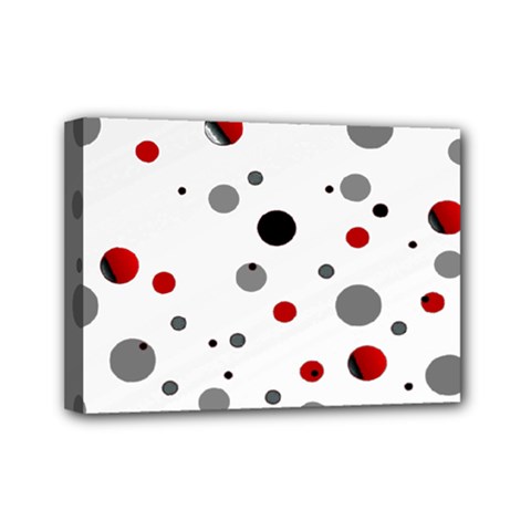 Decorative dots pattern Mini Canvas 7  x 5 