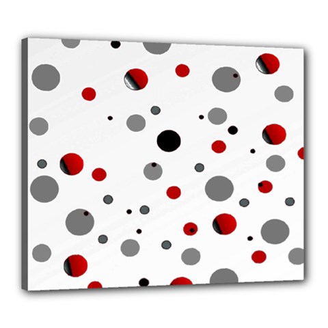 Decorative dots pattern Canvas 24  x 20 