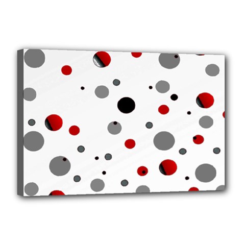 Decorative dots pattern Canvas 18  x 12 