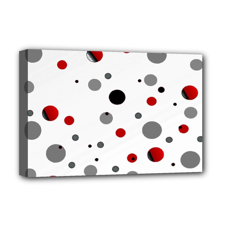 Decorative dots pattern Deluxe Canvas 18  x 12  