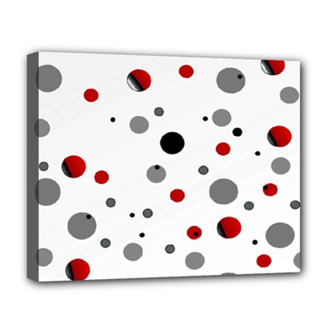 Decorative dots pattern Deluxe Canvas 20  x 16  