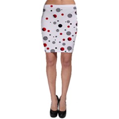 Decorative dots pattern Bodycon Skirt