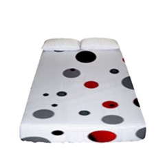 Decorative dots pattern Fitted Sheet (Full/ Double Size)