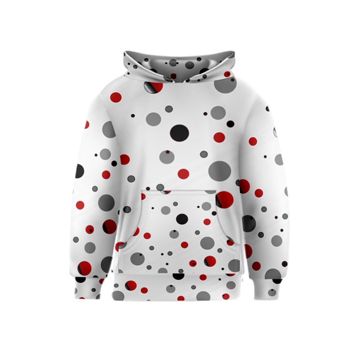 Decorative dots pattern Kids  Pullover Hoodie