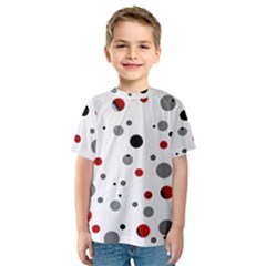 Decorative dots pattern Kids  Sport Mesh Tee