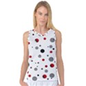 Decorative dots pattern Women s Basketball Tank Top View1