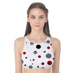 Decorative dots pattern Tank Bikini Top